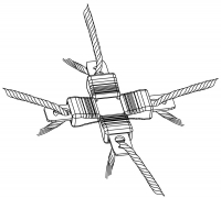 Litzen-Kreuzverbinder 3 mm Litze