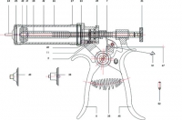 ROUX Revolverspritze mit Verlängerung