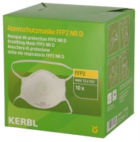 Atemschutzmaske FFP2 NR D mit Ventil 10 Stück