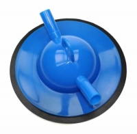 Kontrollmelkdeckel blau Ø 16 mm mit Dichtung